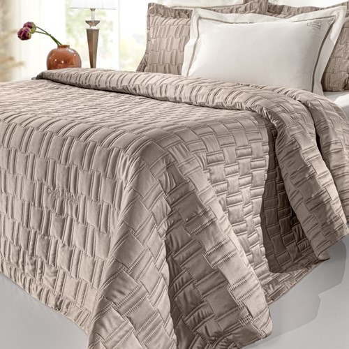 Κουβερλί Υπέρδιπλο Βαμβακοσατέν Guy Laroche (Σετ) Brick Taupe 250X240