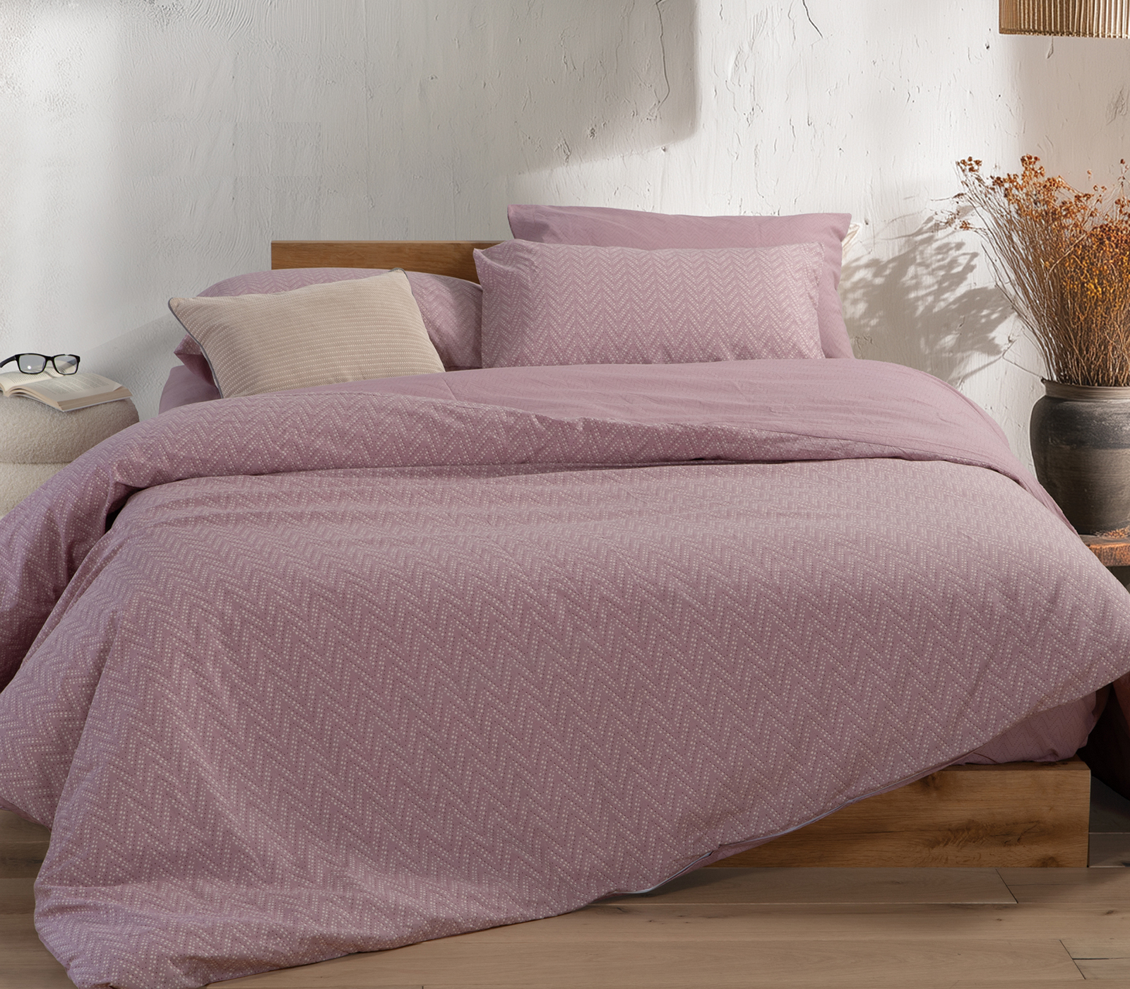 Σεντόνια Μονά Nef-Nef Homeware (Σετ) 170x270  Suspen Mauve