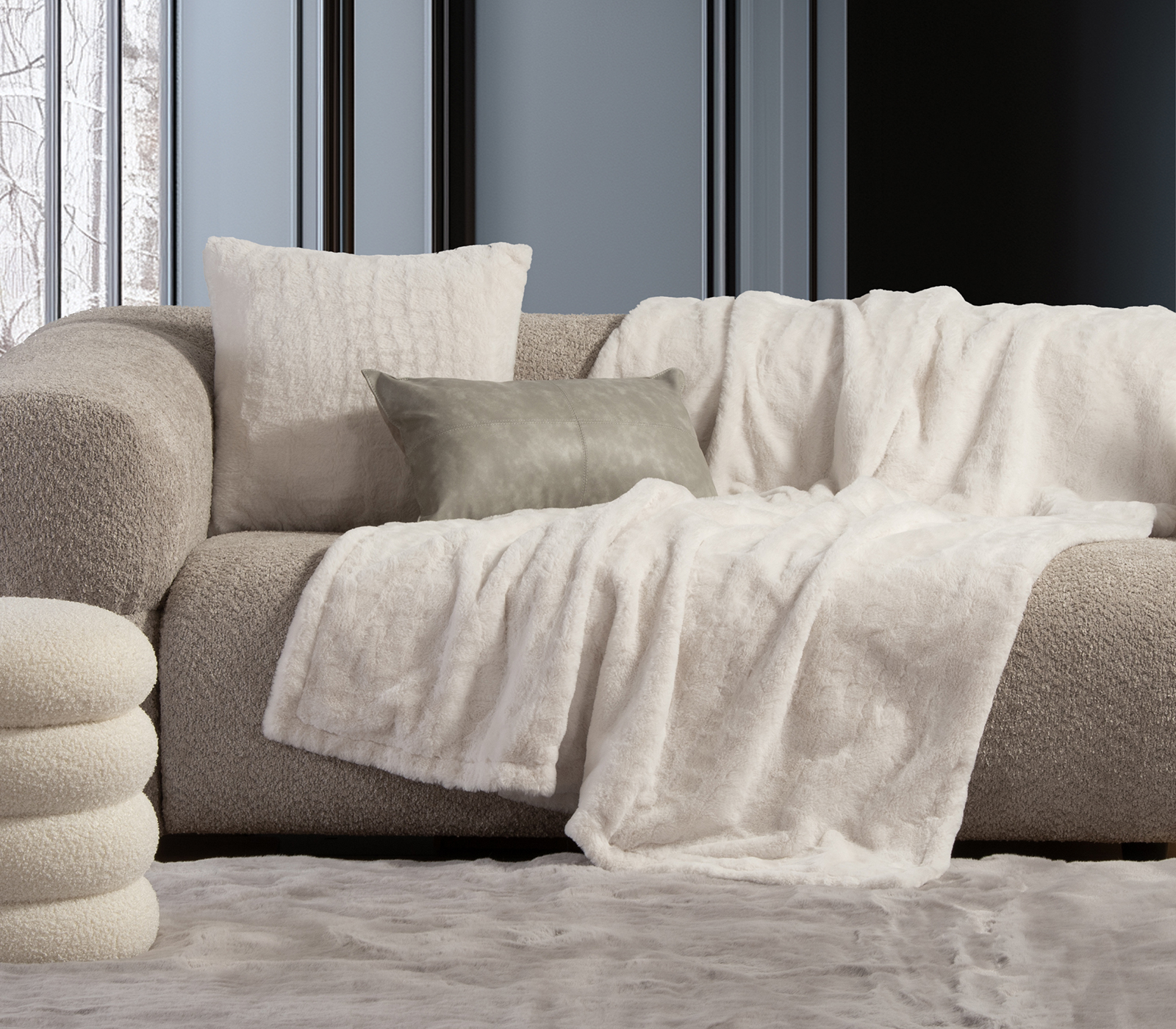 Διακοσμητικό Μαξιλάρι Nef-Nef Homeware Mentor 45x45 Ecru