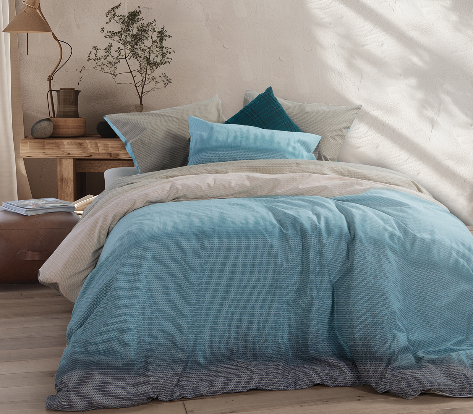 Υπέρδιπλα Σεντόνια Nef-Nef Homeware (Σετ) Honor 240X270 Petrol
