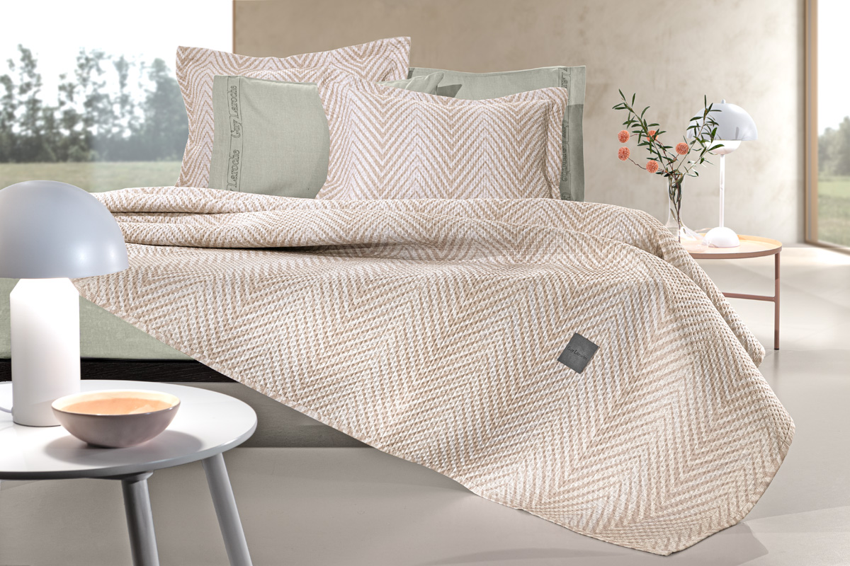 Κουβερλί King Size Guy Laroche (Σετ) Vera Natural 250X240