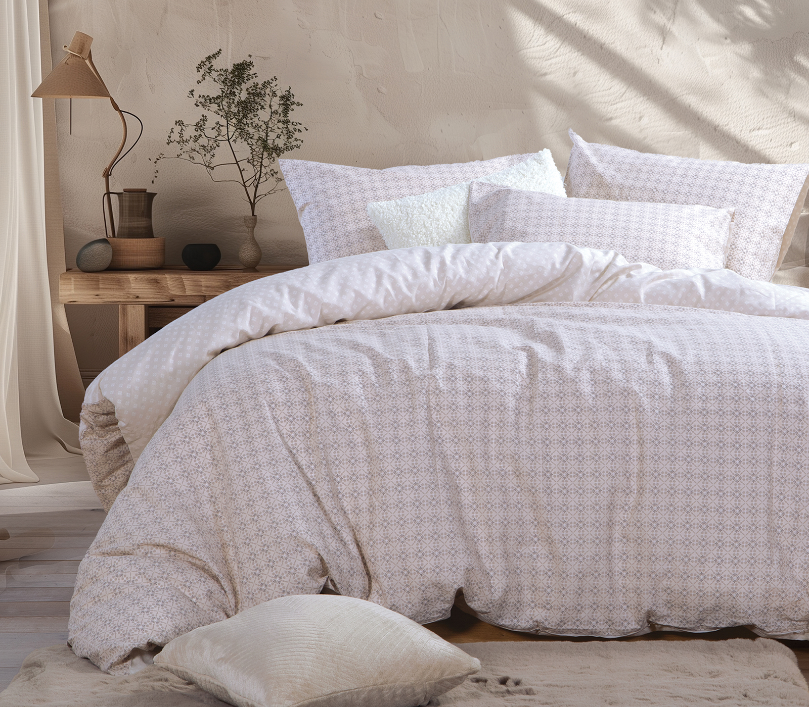 Υπέρδιπλα Σεντόνια Nef-Nef Homeware (Σετ) Module 240X270 Ecru