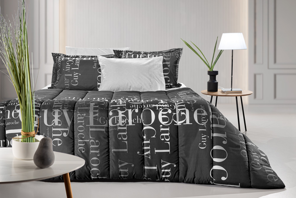 Πάπλωμα Υπερδιπλο Guy Laroche Instyle Charcoal Suede 220X240 