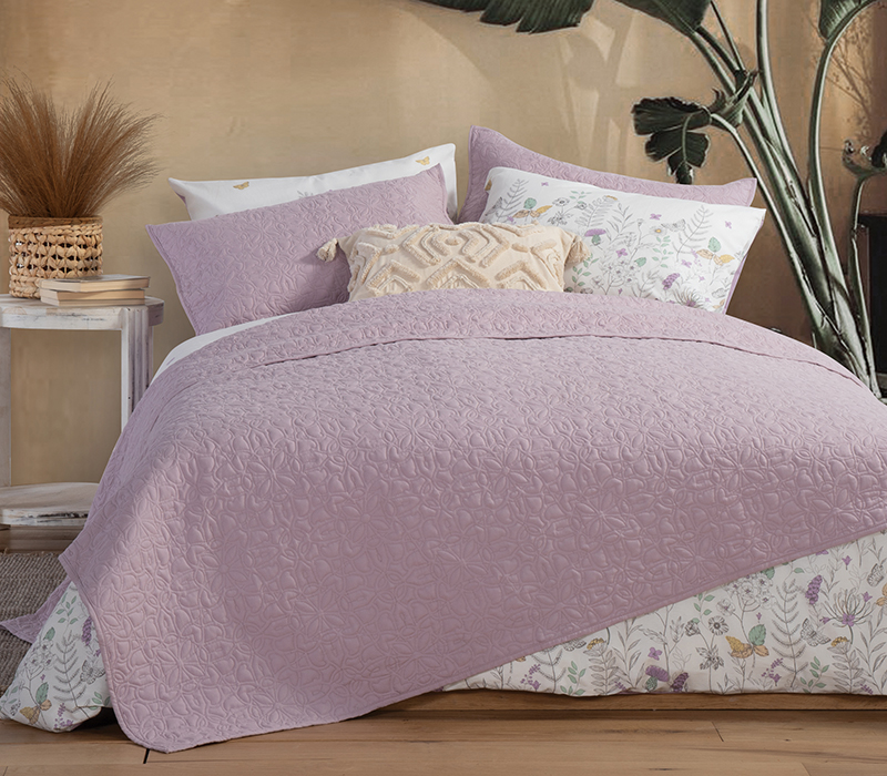 Κουβερλί Υπέρδιπλο Nef-Nef Spring 230X240 Lilac 