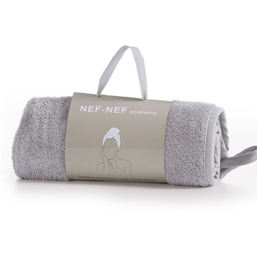 Πετσέτα Μαλλιών Nef-Nef Sandy 61Χ24 Grey
