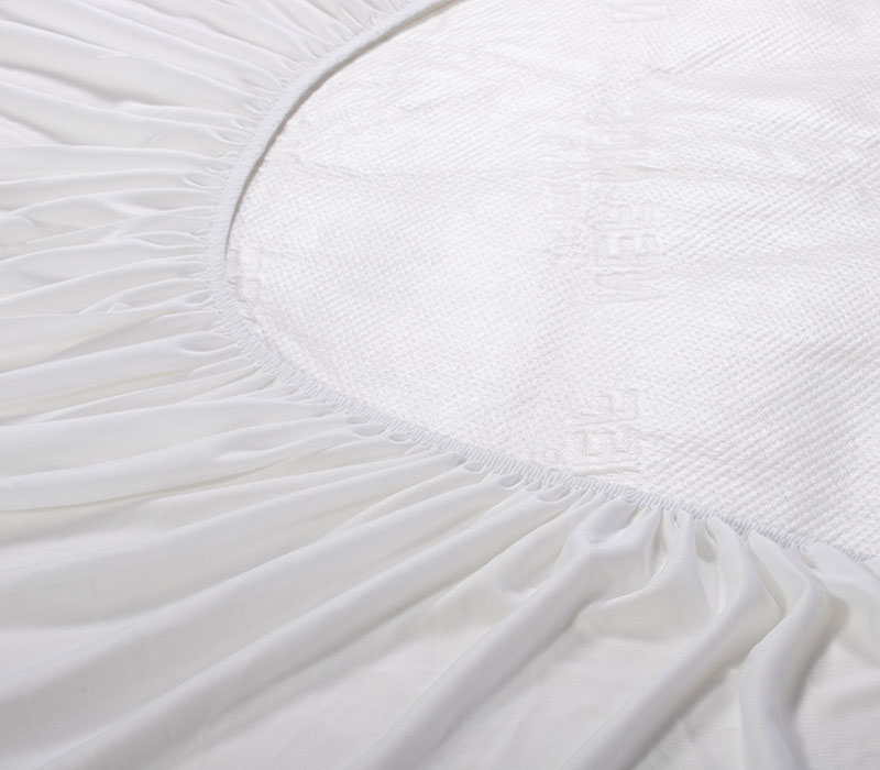 Αδιάβροχο Επίστρωμα Nef-Nef Μονό 100x200+30 White Linen Ζακαρ/Pu Λευκό