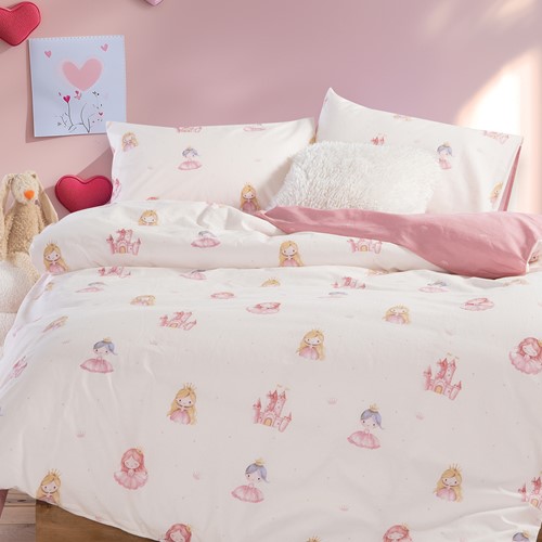Παιδική Παπλωματοθήκη Nef-Nef Homeware (Σετ) Our Princess 160Χ240 Cream