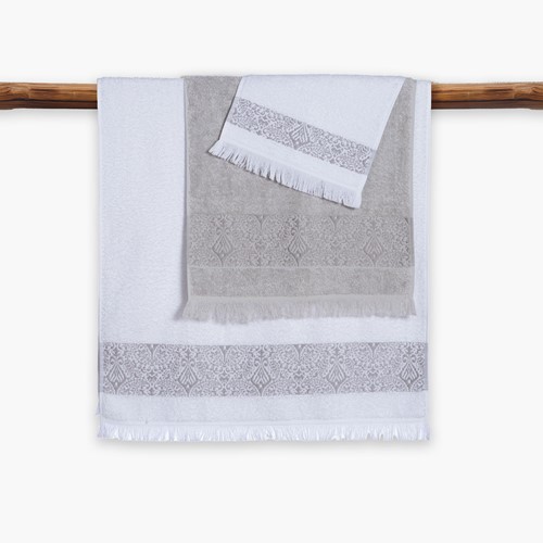 Σετ Πετσέτες Nef-Nef Homeware (3ΤΜΧ) Jetrix White/Grey