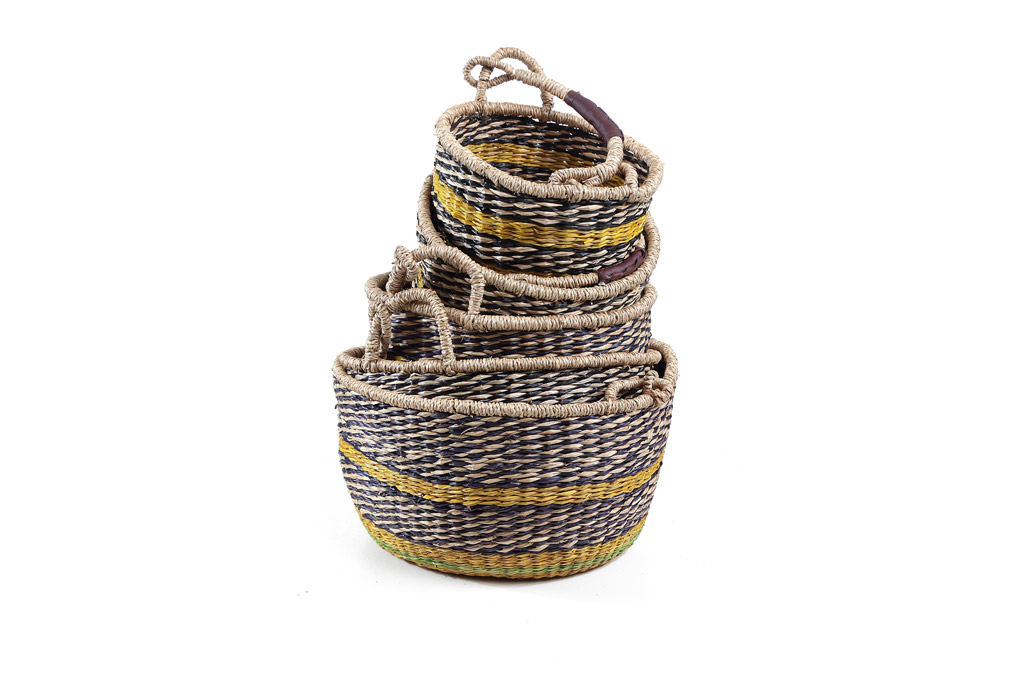 Σετ 5 Καλάθια Brandy (40x40x22)+(35x35x20)+(30x30x18)+(25x25x16)+(20x20x14) Soulworks
