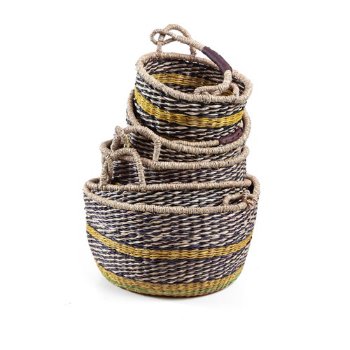 Σετ 5 Καλάθια Brandy (40x40x22)+(35x35x20)+(30x30x18)+(25x25x16)+(20x20x14) Soulworks