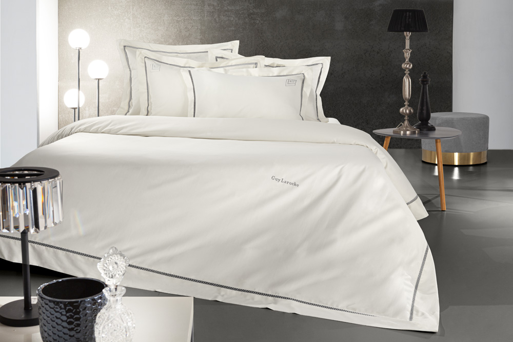 Παπλωματοθήκη King Size Guy Laroche Blend Silver-Ivory 260X260