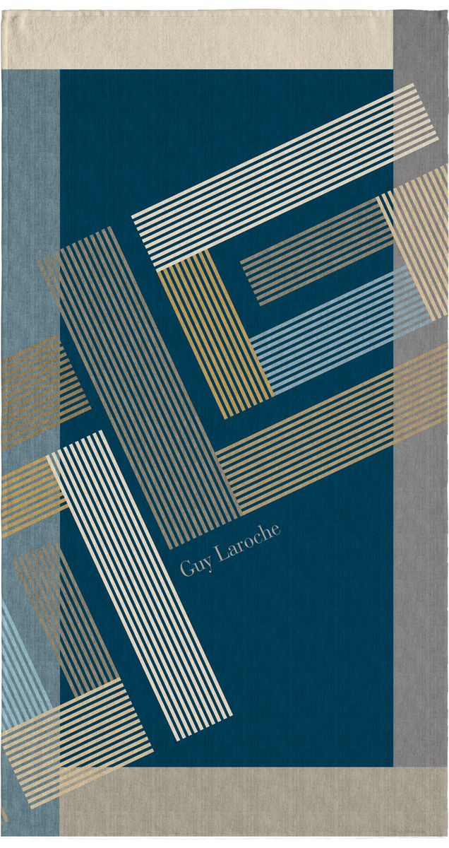 Πετσέτα Θαλάσσης Guy Laroche Velour Printed 2601 100X175 01