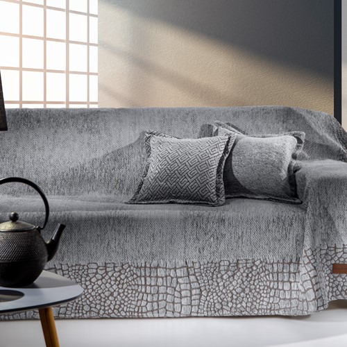Ριχτάρι Tριθέσιου Καναπέ Guy Laroche Opium 180X300 Silver