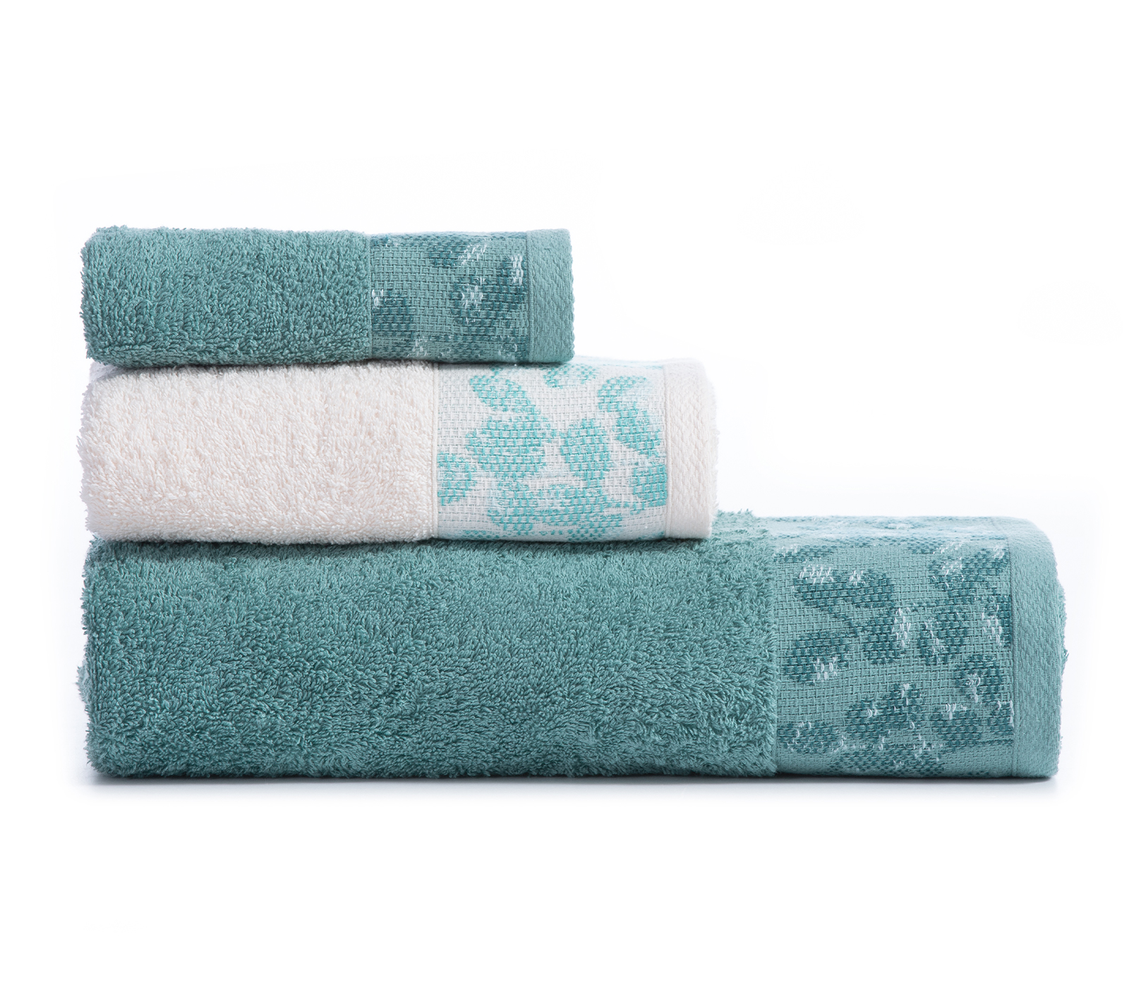  Σετ Πετσέτες Nef-Nef Homeware 3τμχ Odete Green