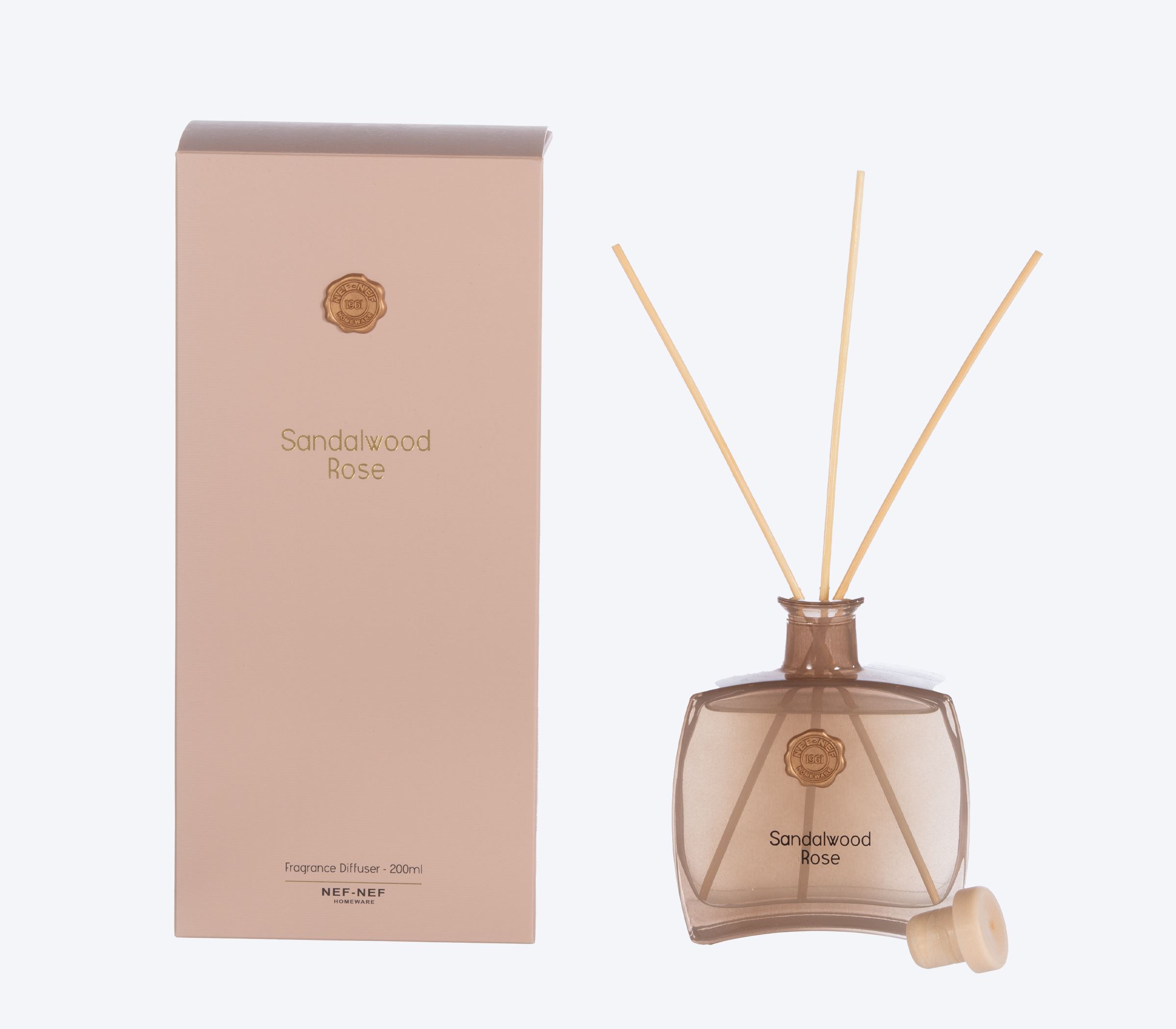 Αρωματικό Χώρου Με Στικς Nef-Nef Homeware Sandalwood Rose 200ml 