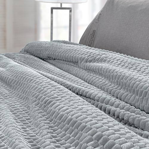 Κουβέρτα Μονή Guy Laroche Smoothie 160x220 Silver