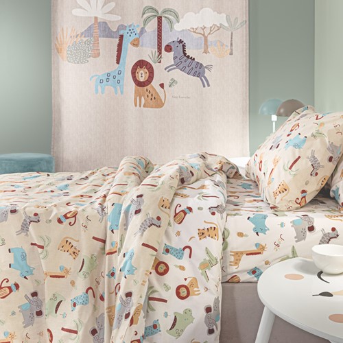 Παιδικά Σεντόνια Guy Laroche (Σετ) Jungle Natural 165x250