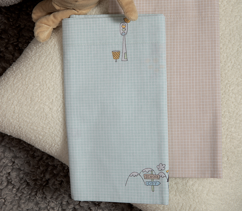 Βρεφικά Σεντόνια Λίκνου Nef-Nef Homeware Life In The City Blue 