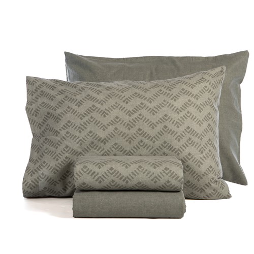 Σεντόνια Φανελένια Υπέρδιπλα Nef-Nef Homeware (Σετ) Με Λάστιχο Otrando 240x260 Green