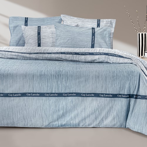 Σεντόνια Υπέρδιπλα Guy Laroche Avene Denim 170X200+32 Mε Λάστιχο