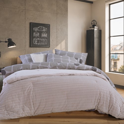 Υπέρδιπλο Κουβερτοπάπλωμα Nef-Nef Homeware Elaisa 220x240 Cream
