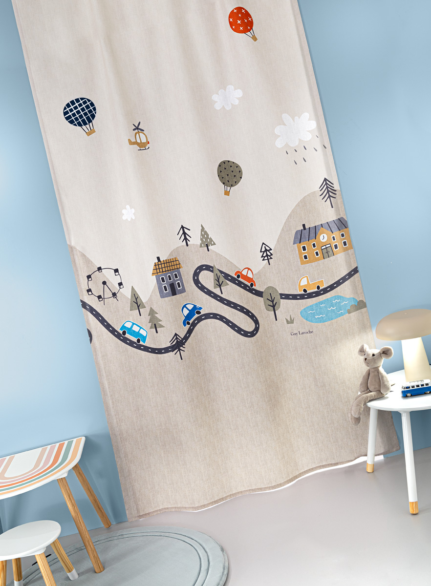 Κουρτίνα Guy Laroche Roadtrip Natural 150Χ270