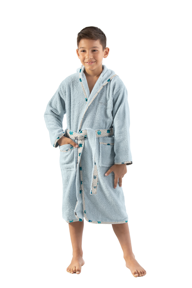 Βρεφικό Μπουρνούζι Saint Clair Monsters Blue (Ηλικία 4-6) 