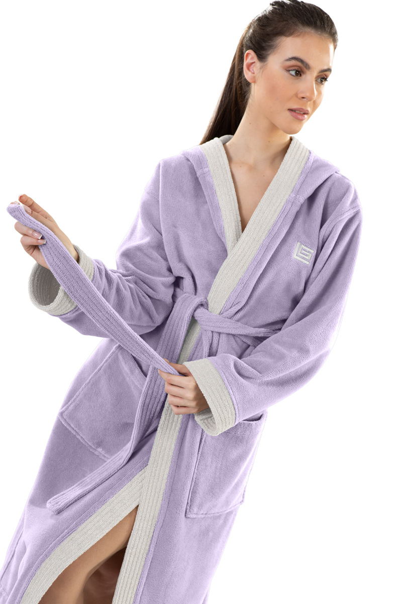 Μπουρνουζι Guy Laroche Monogram Levander Large 