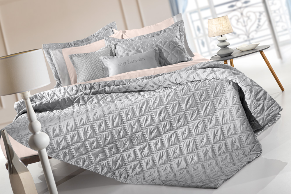 Κουβερλί Yπέρδιπλο Guy Laroche (Σετ) Fiera Silver 240X250
