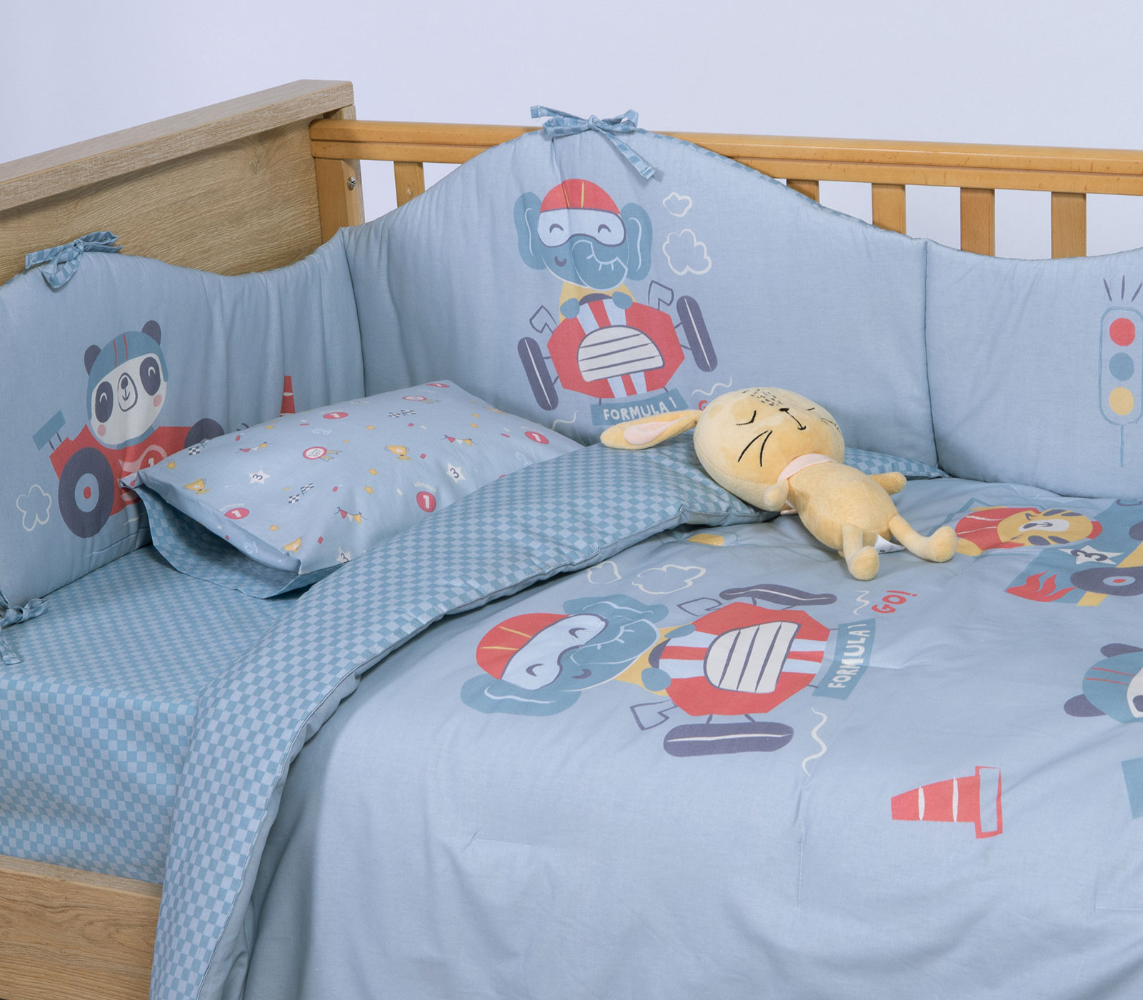 Βρεφικό Κουβερλί Nef-Nef Homeware Super Boy 110X140 L.Blue