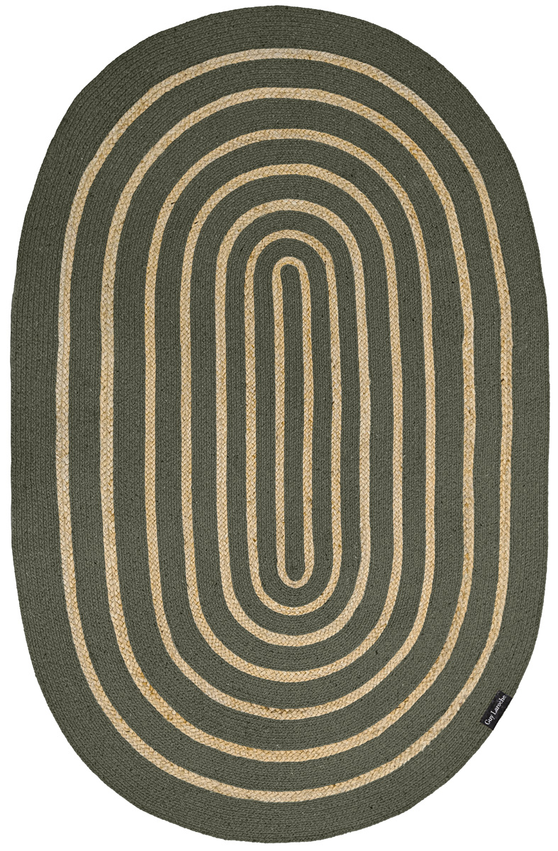 Χαλί Σαλονιού Guy Laroche Maya Olive Oval 140X210 
