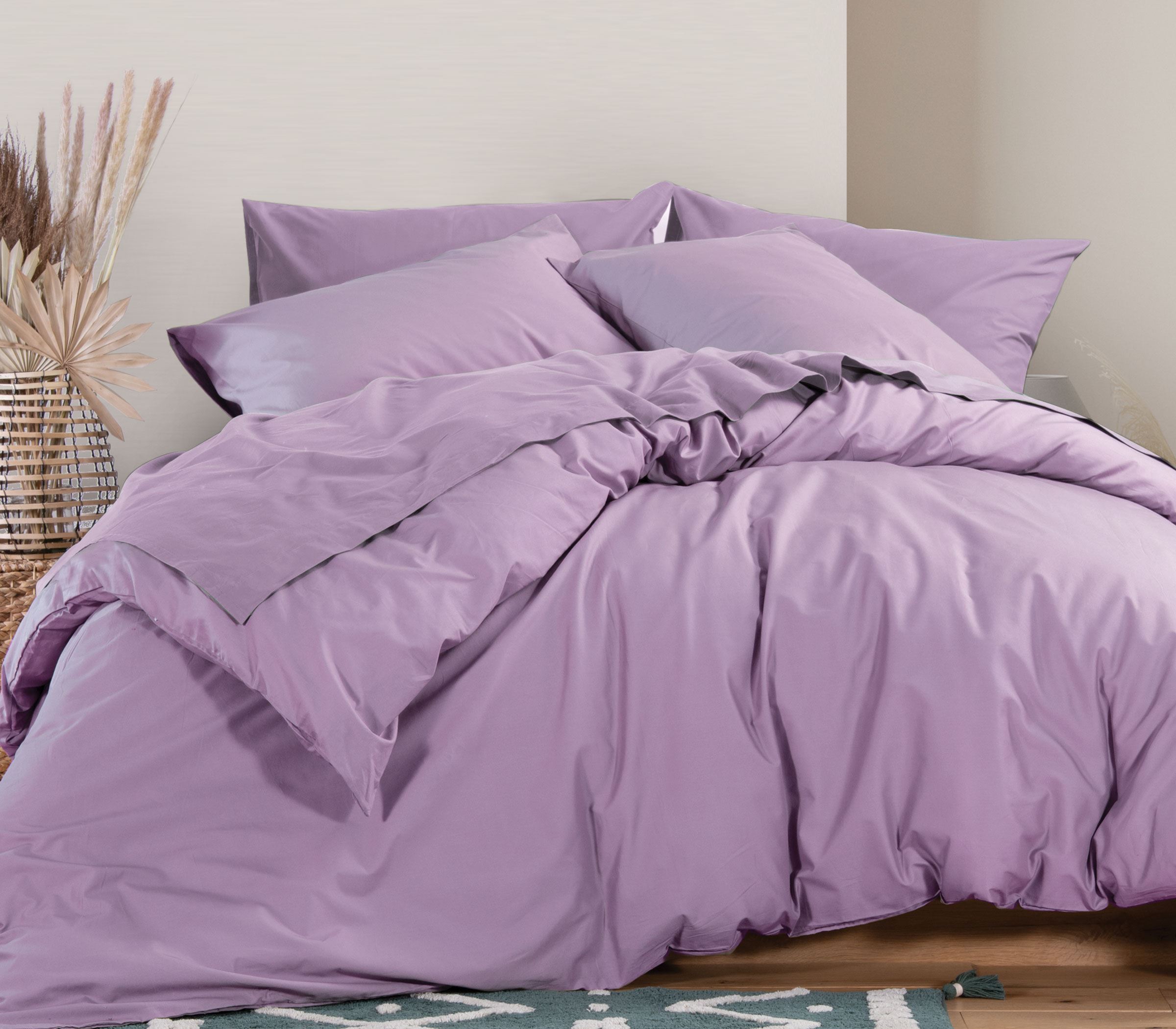 Παπλωματοθήκη Υπέρδιπλη Nef-Nef Homeware Basic-22 Lavender 230X240