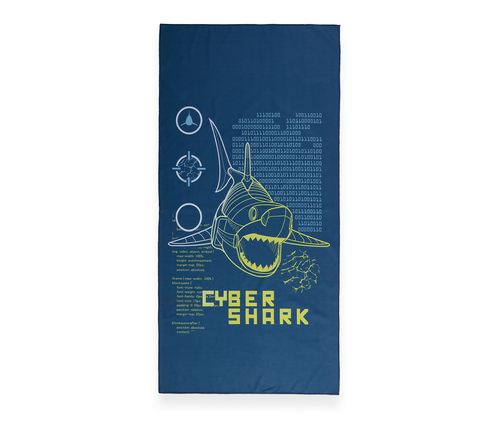 Παιδική Πετσέτα Θαλάσσης Nef-Nef Cyber Shark 75X150 Blue