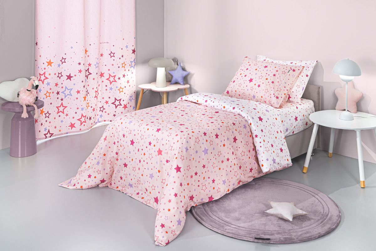 Παιδικά Σεντόνια Guy Laroche (Σετ) Starland Pink 165x250