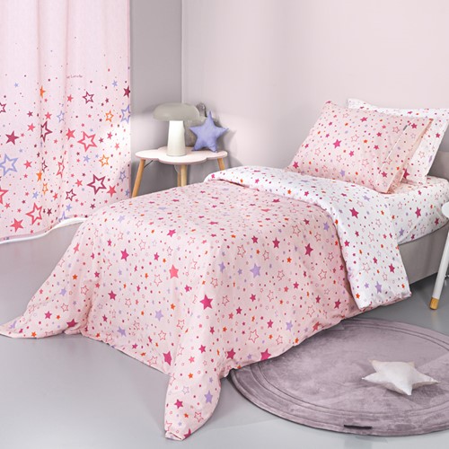 Παιδικά Σεντόνια Guy Laroche (Σετ) Starland Pink 165x250