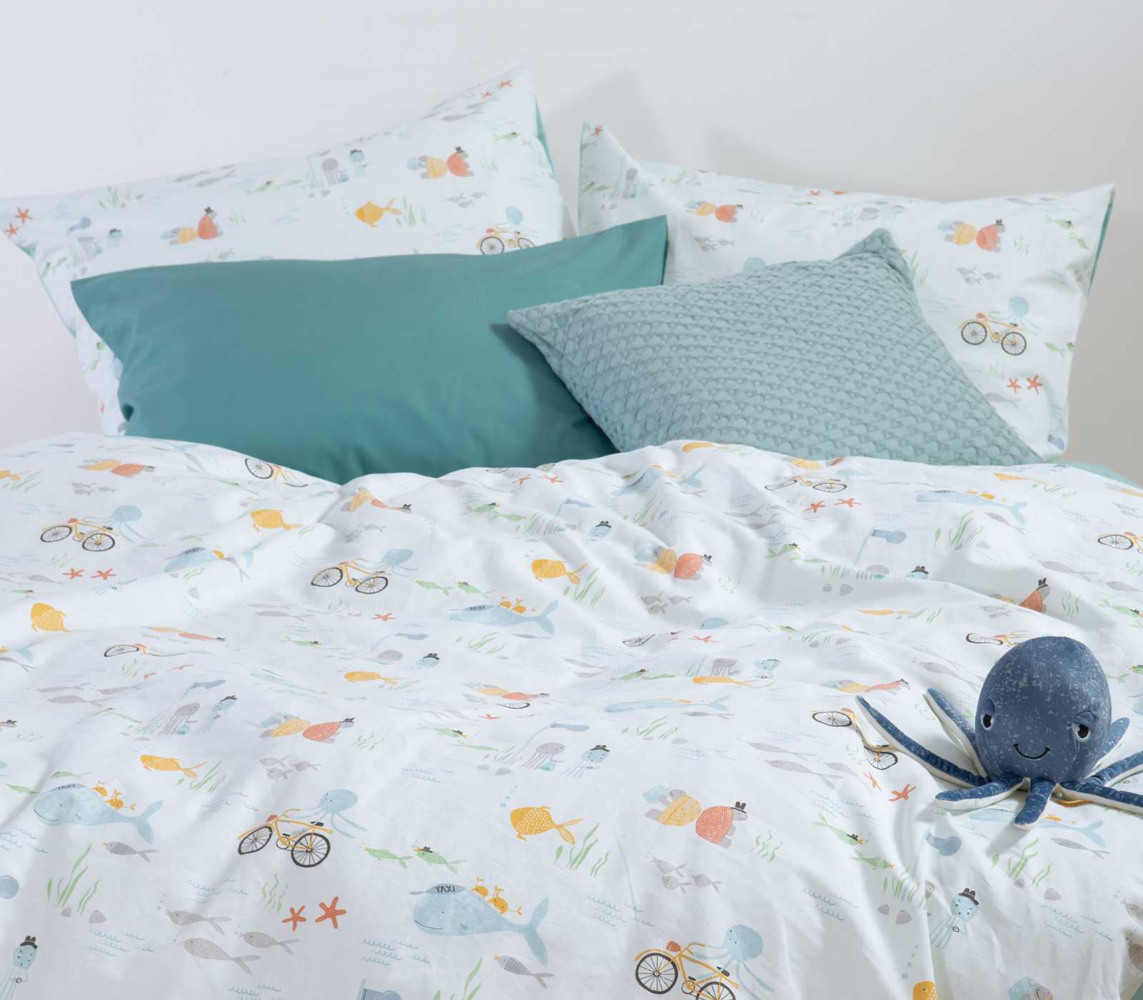 Παιδικά Σεντόνια Nef-Nef Homeware (Σετ)  Pacific 170x260  Aqua