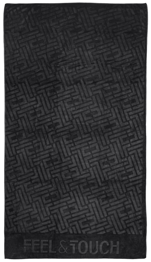 Πετσέτα Θαλάσσης Feel&Touch Icon Black 90X170 