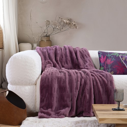 Διακοσμητικό Ριχτάρι Nef-Nef Homeware Vivo 130X180 Orchid