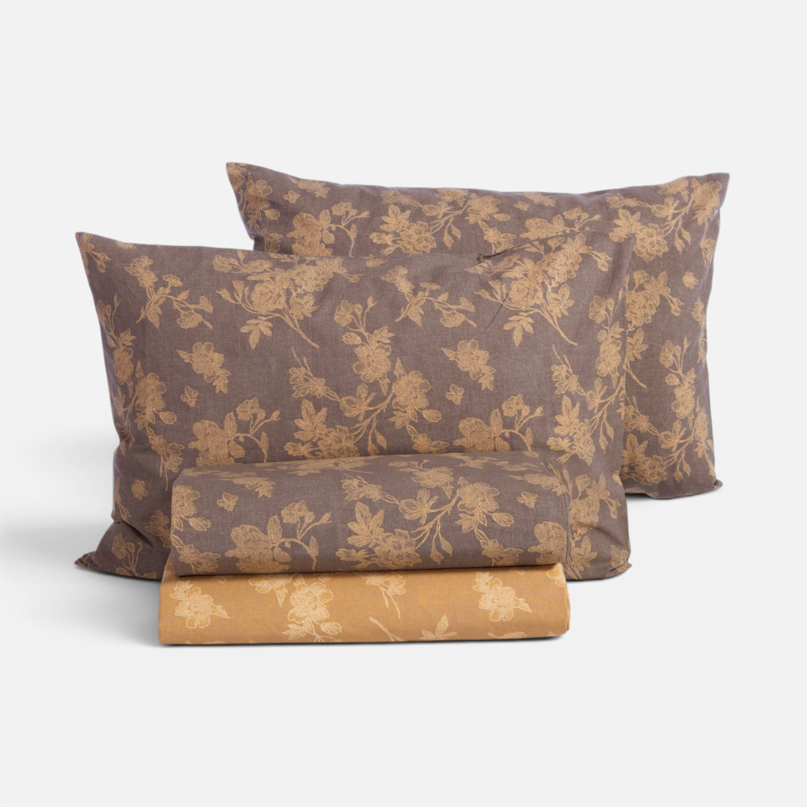 Διπλά Σεντόνια Nef-Nef Homeware (Σετ) Βαμβακερά Dream 200X270 Brown