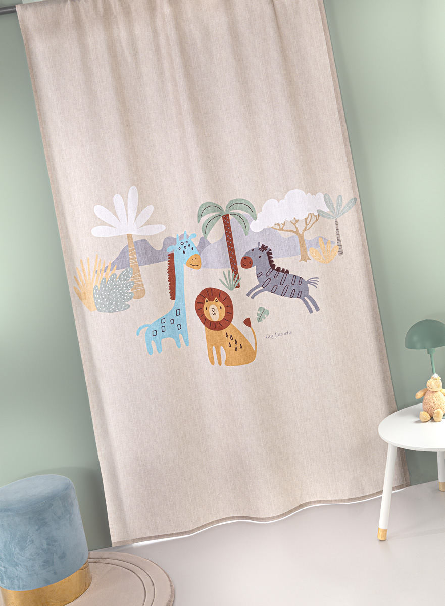 Κουρτίνα Guy Laroche Jungle Natural 150Χ270