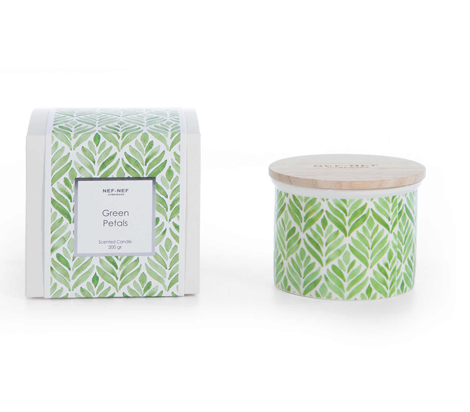 Αρωματικό Κερί Nef-Nef Homeware Green Petals 200gr Green