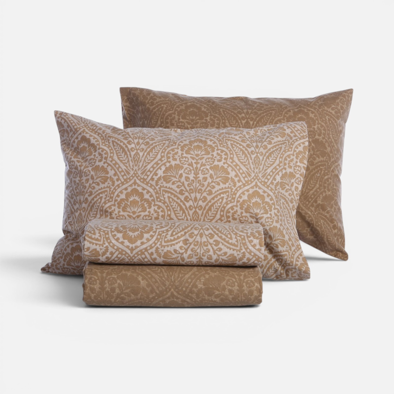 Φανελένια Υπέρδιπλα Σεντόνια Nef-Nef Homeware (Σετ) Marcel 240x260 Gold