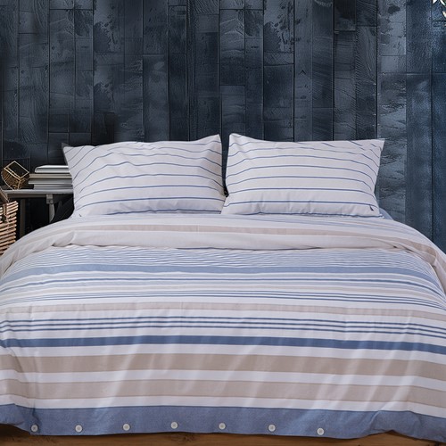 Σεντόνια Διπλά Nef-Nef Homeware (Σετ) Nautica -Nau Ocean 200x270 Denim