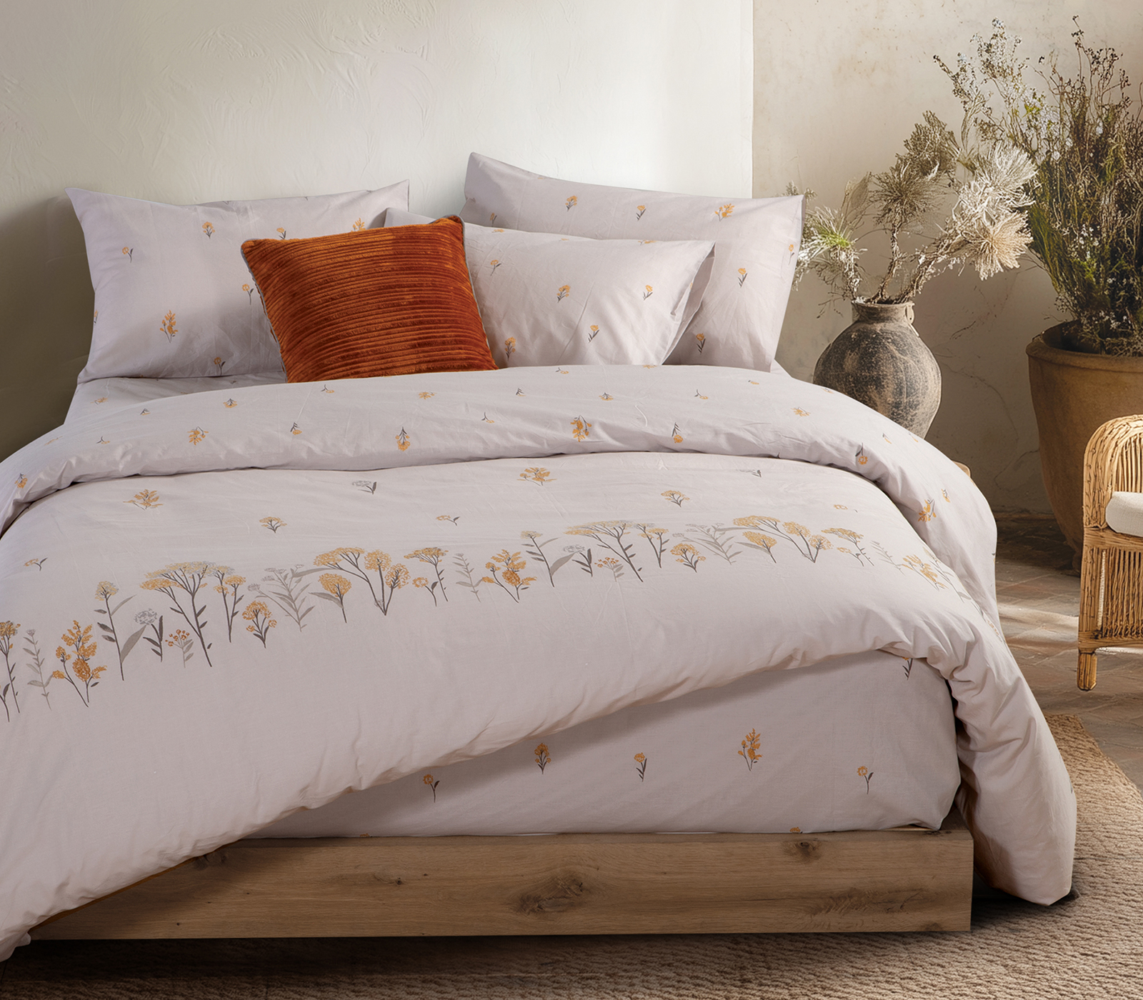 Σεντόνια Μονά Nef-Nef Homeware (Σετ) 170x270 Fragesca Grey 