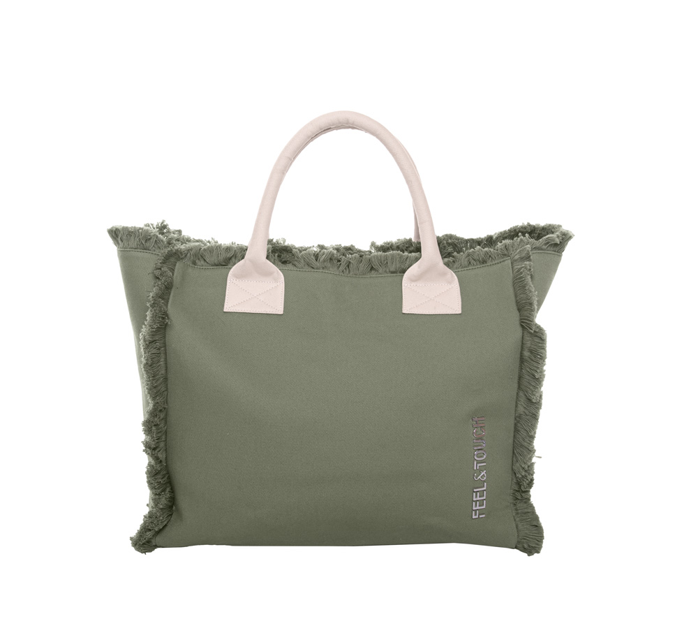 Τσάντα Ώμου Feel & Touch Caribbean Khaki/Ammos 