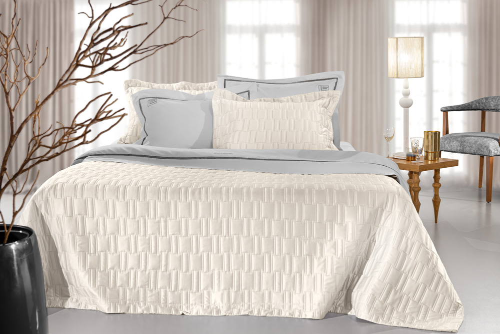Κουβερλί Υπέρδιπλο Guy Laroche (Σετ) Brick 240x250 Ivory
