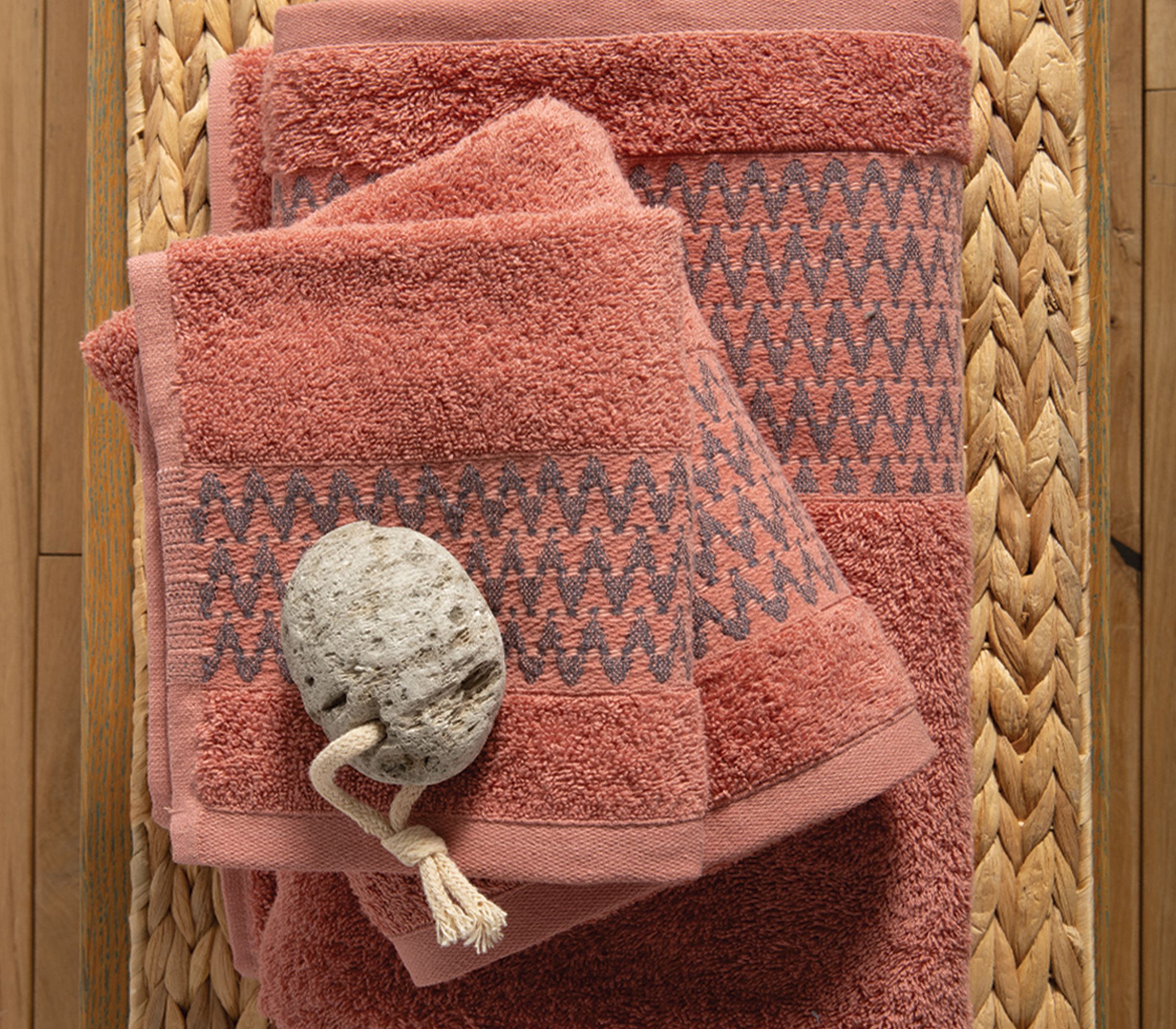 Πετσέτα Χεριών Nef-Nef Homeware Fonteste 30x50 Peach