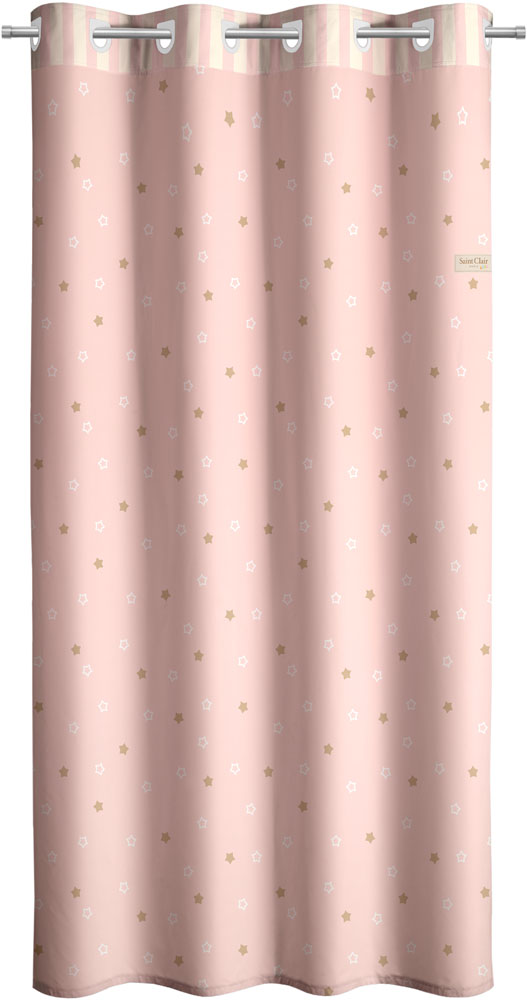 Κουρτίνα Με Τρουκς Saint Clair Soft-Touch Starlight Pink 160X240