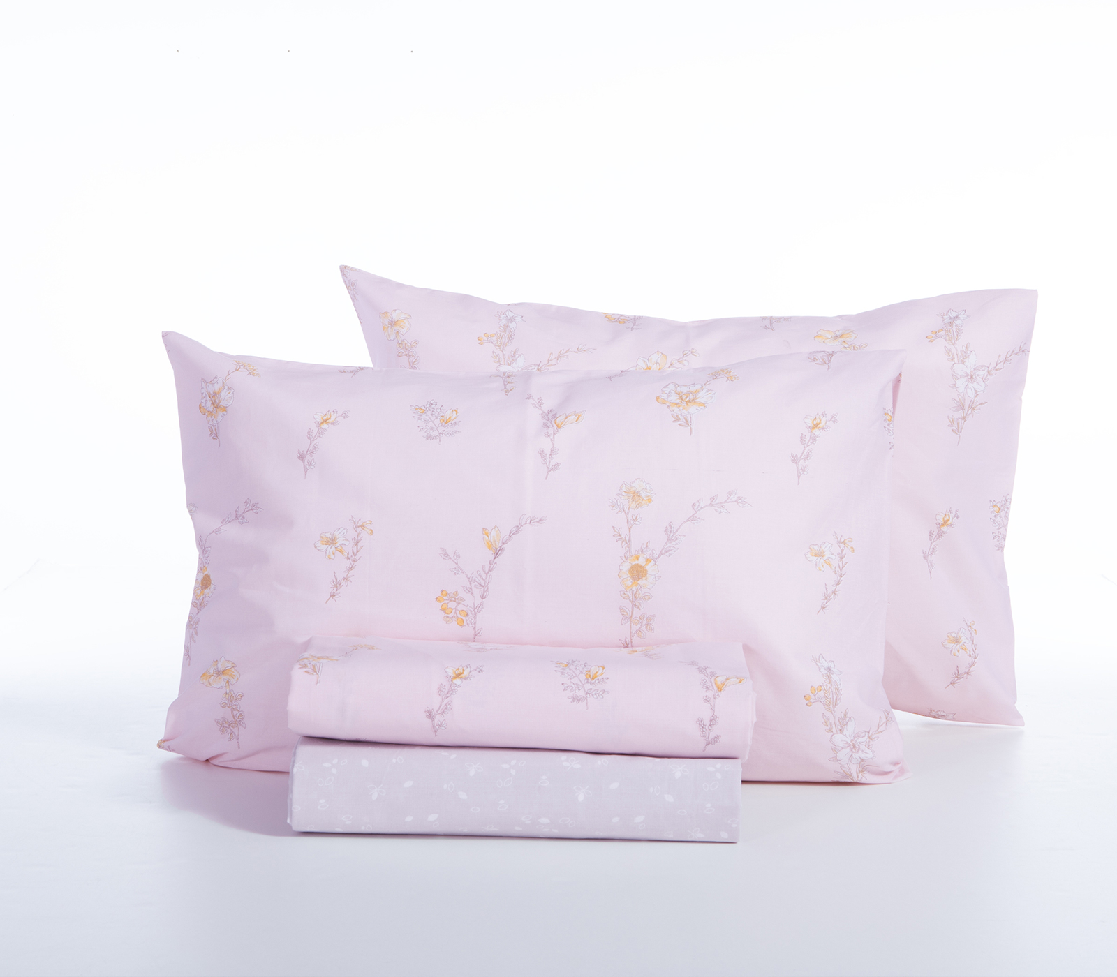 Σεντόνια King Size Nef-Nef Homeware Irida Pink (με λάστιχο)