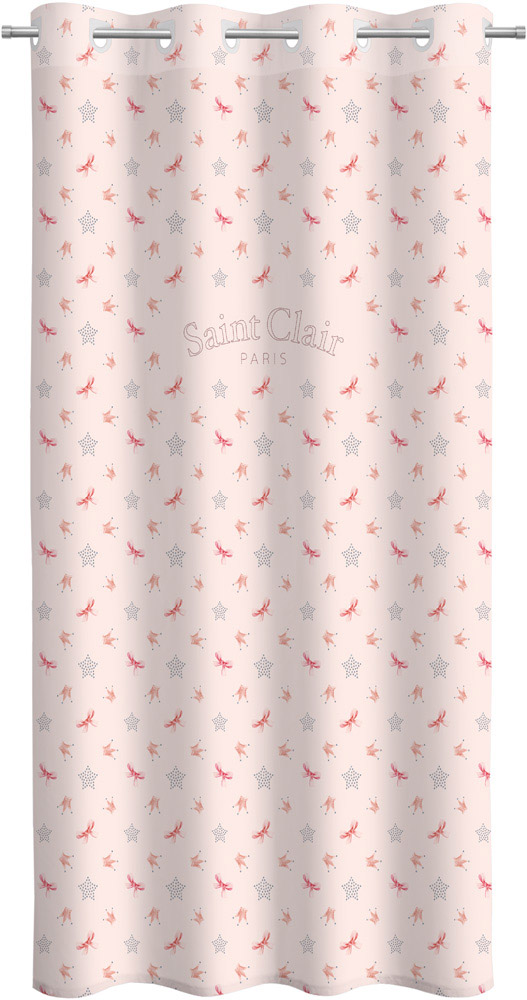 Κουρτίνα Με Τρουκς Saint Clair Soft-Touch Rosie Pinky V2 160X240